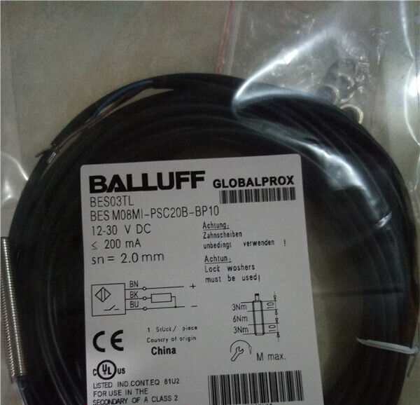 Balluff Proximity Sensor BES M08MI-PSC20B-BP10 - BALLUFF