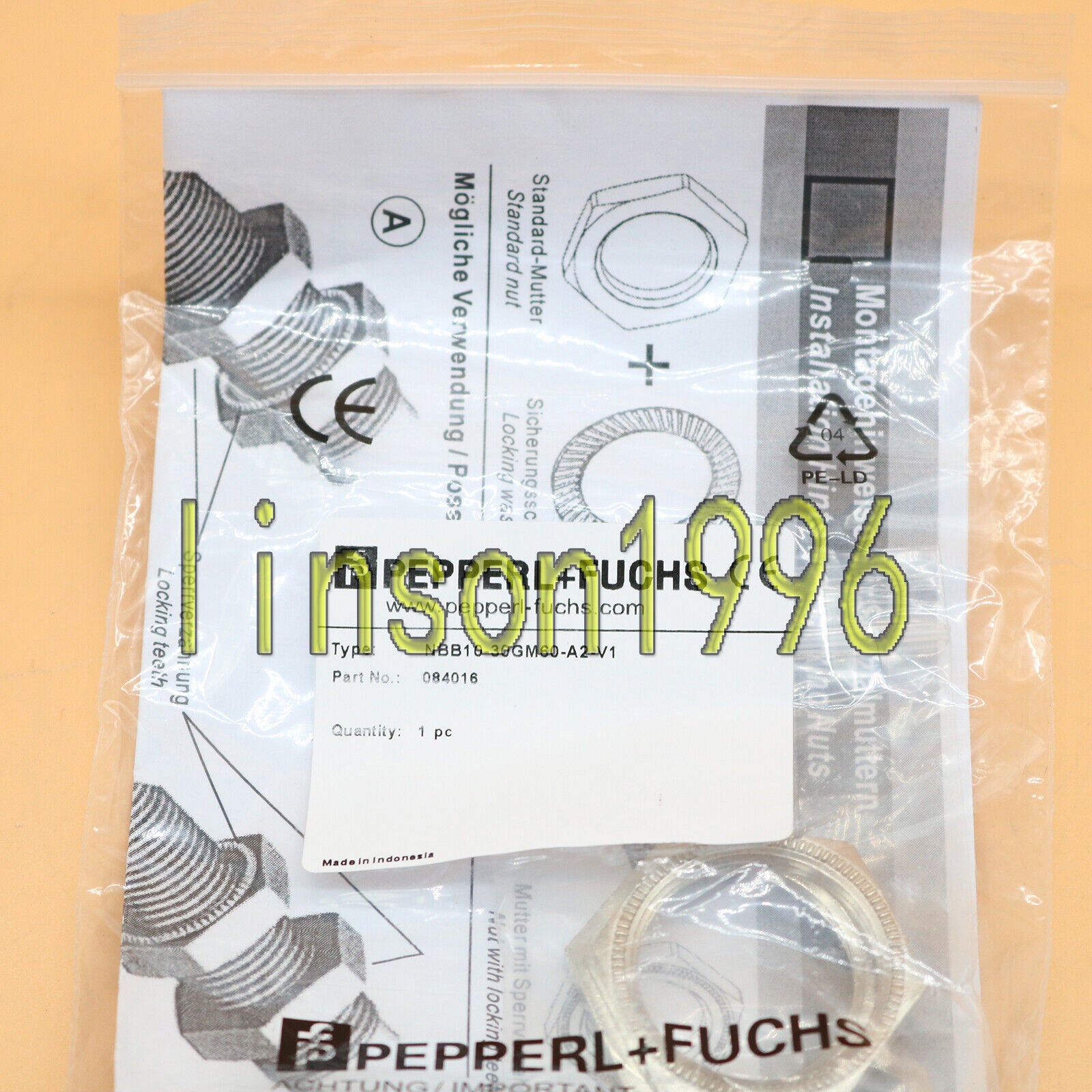 NBB10-30GM60-A2-V1 Pepperl+Fuchs Inductive Sensor - PEPPERL+FUCHS