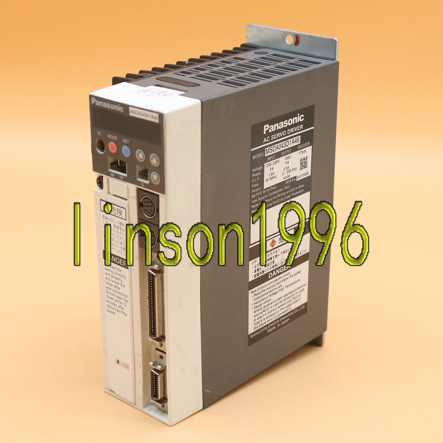 Panasonic MSDA043D1A46 servo drive - PANASONIC