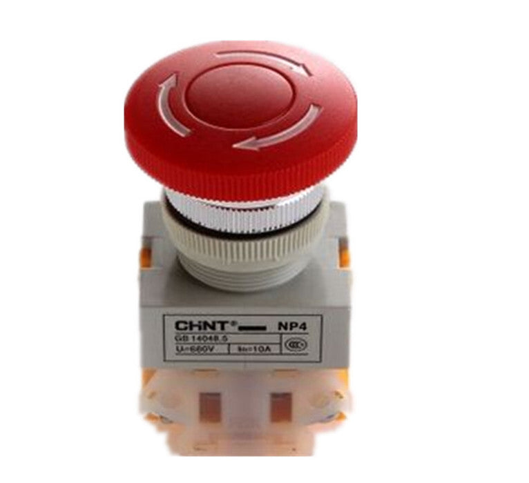 10PCS  Chint NP4-11ZS/1 Pushbutton Switches 1NO+1NC Red