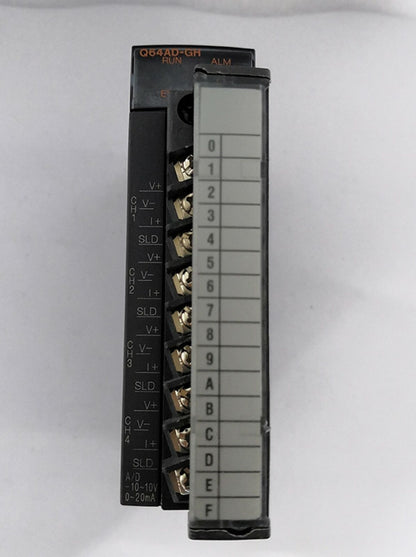used Mitsubishi Q64AD-GH PLC Module Tested Good Condition - MITSUBISHI