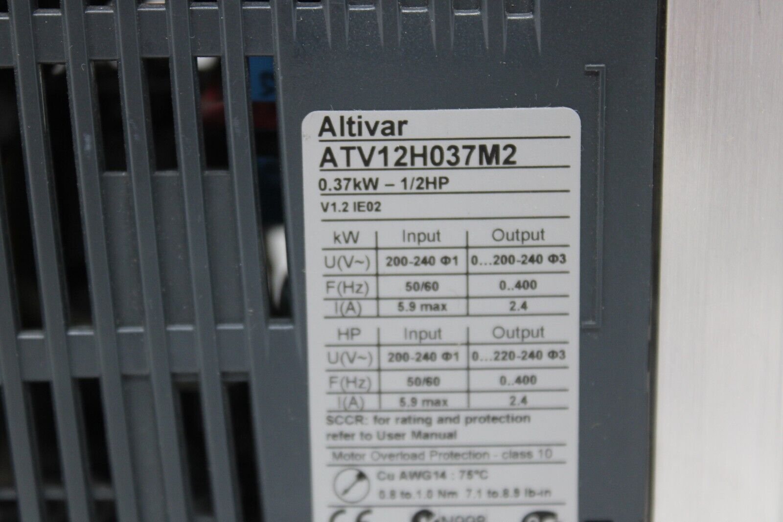 used Schneider ATV12H037M2 Variable Speed Drive - SCHNEIDER