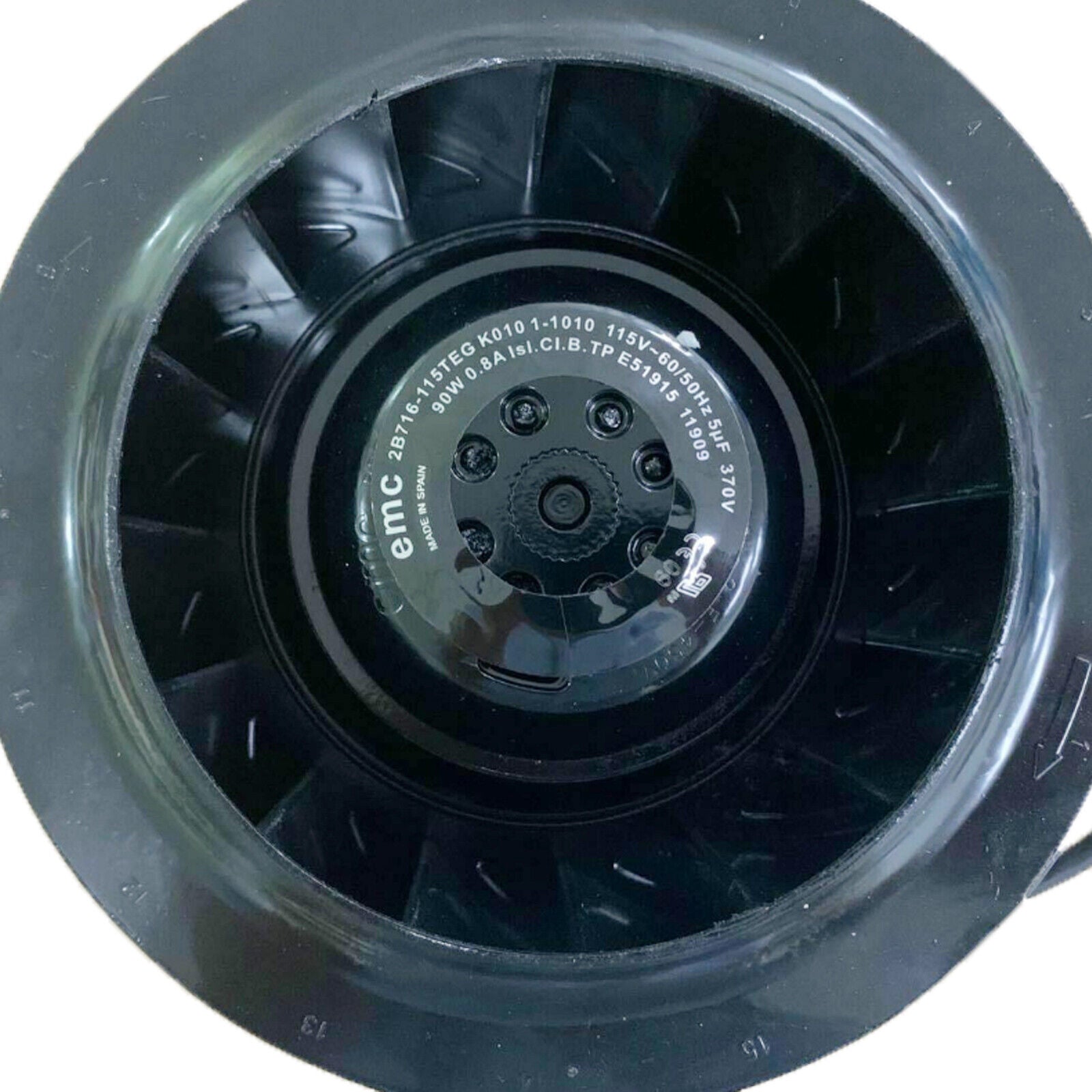 Efficient Centrifugal Turbine Fan for 115V 90W Applications - EMC