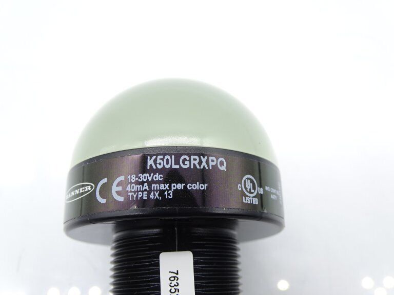 BANNER ENGINEERING K50LGRXPQ INDICATOR LIGHT - BANNER ENGINEERING