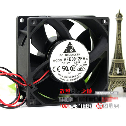 1pcs Delta AFB0912EHE 9238 12v 1.68A 9cm 2-wire server fan