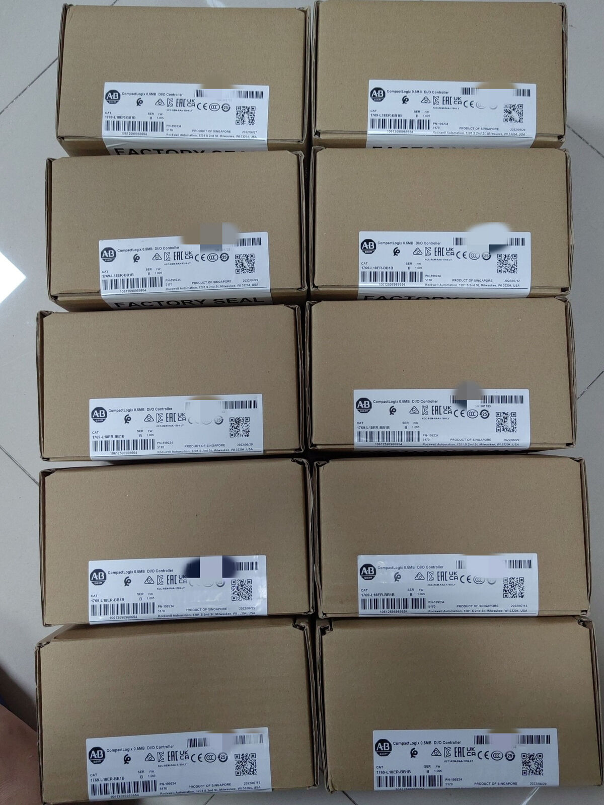 Allen-Bradley 1769-L18ER-BB1B 0.5MB Controller - ALLEN-BRADLEY