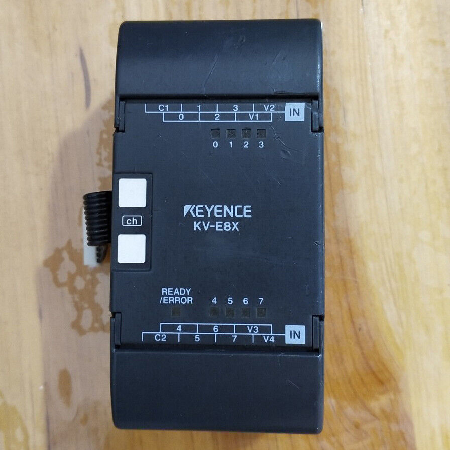 used ONE KEYENCE PLC KV-E8X PLC programmable controller - ONE KEYENCE PLC