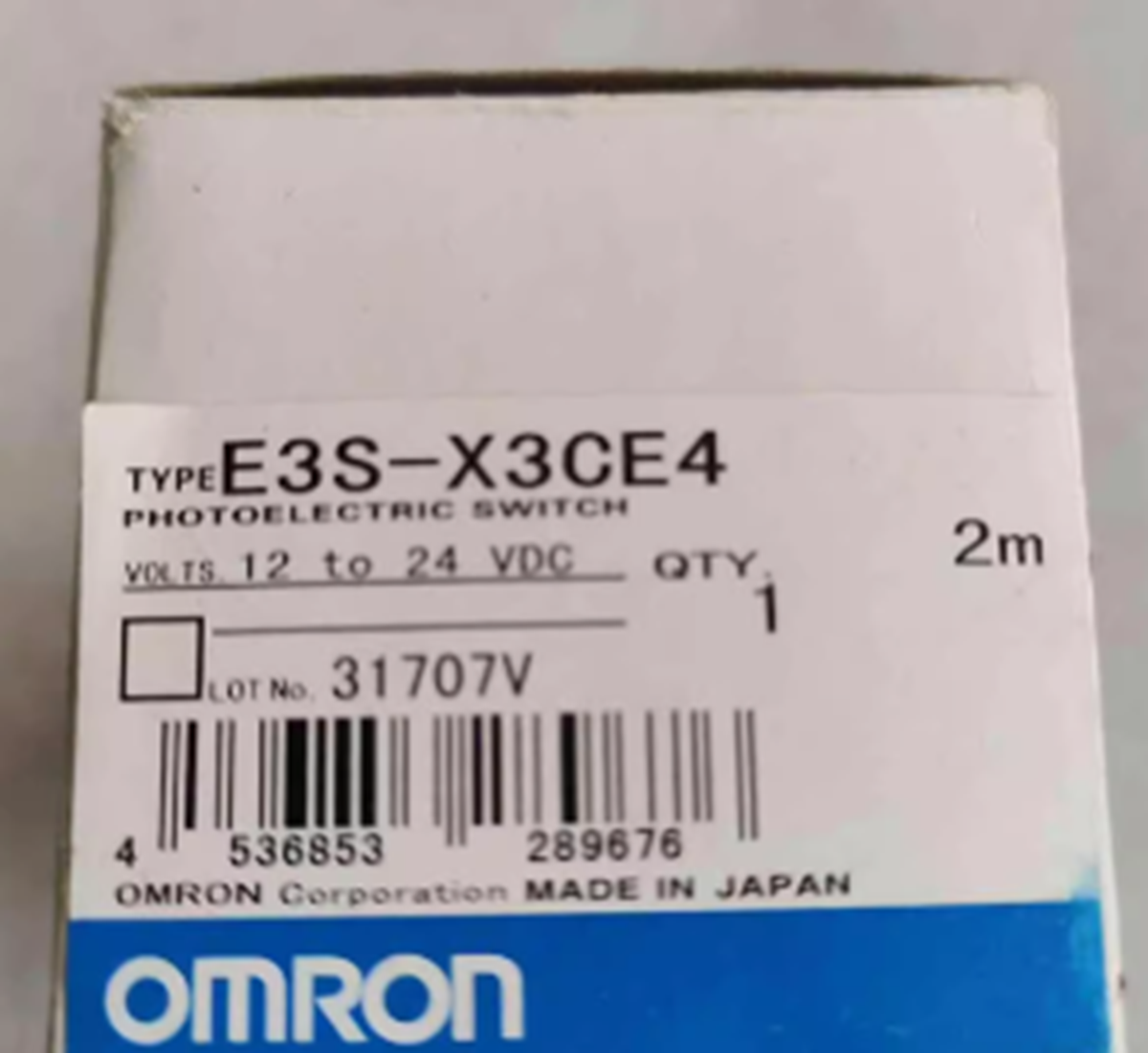 Omron E3S-X3CE4 Photoelectric Fiber Optic Sensors - OMRON