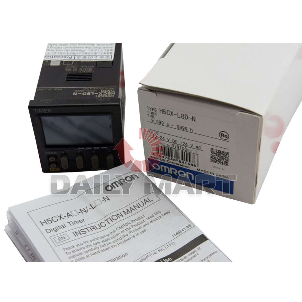 new OMRON Multifunction Digital Timer, 8 Pin, 12~24VAC/DC H5CXL8DN