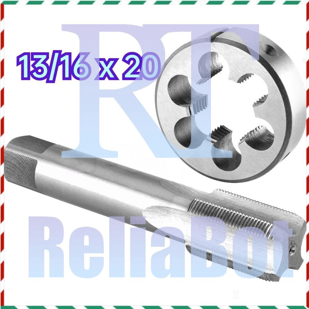 13/16 x 20 UNEF Thread Tap and die 13/16"-20 UNEF Tap and Die Set Right Hand, ##
