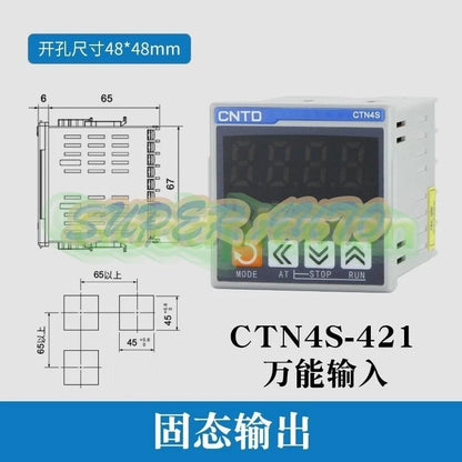 1Pcs Display Intelligent Temperature Controller CTN4S-461 K type