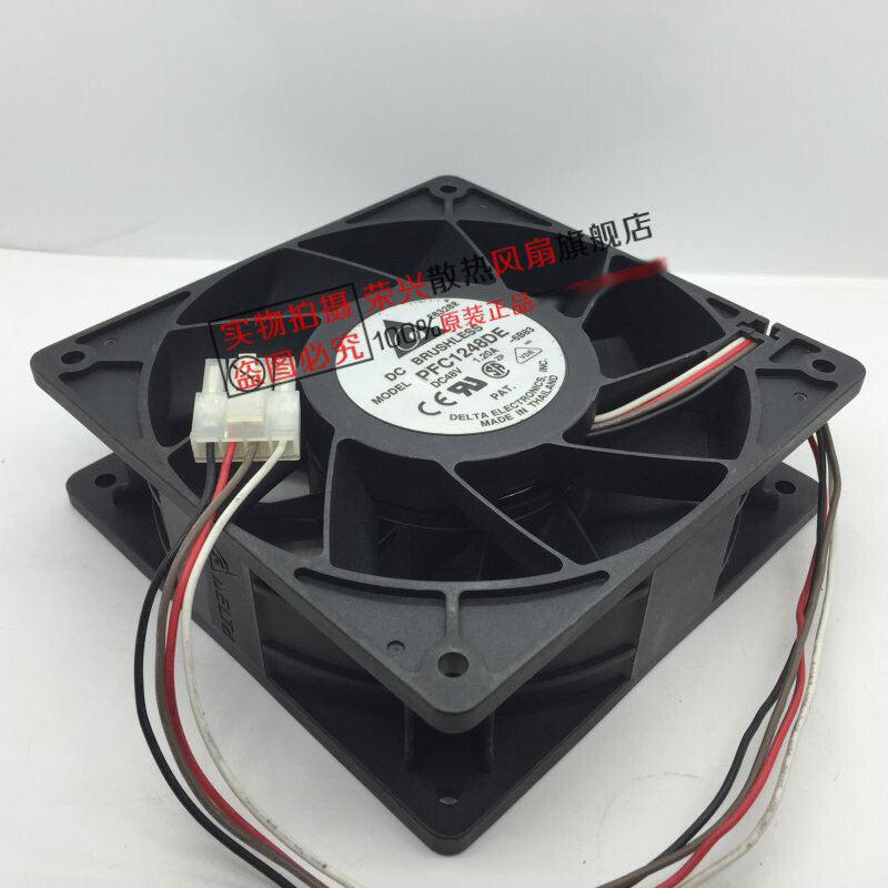 Delta PFC1248DE 12038 DC48V 1.20A 12CM server cooling fan