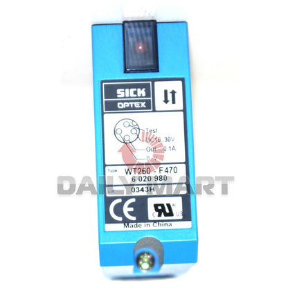 new SICK WT260-F470 PLC PHOTOELECTRIC PROXIMITY SWITCH SENSOR, 10-30V DC