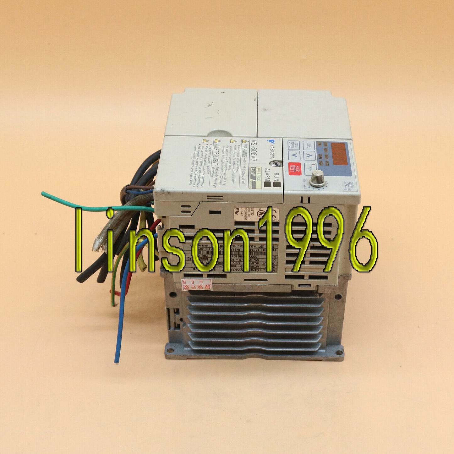 Used Yaskawa VS-606V7 Industrial Motor Controller 380V 3.7kW - YASKAWA