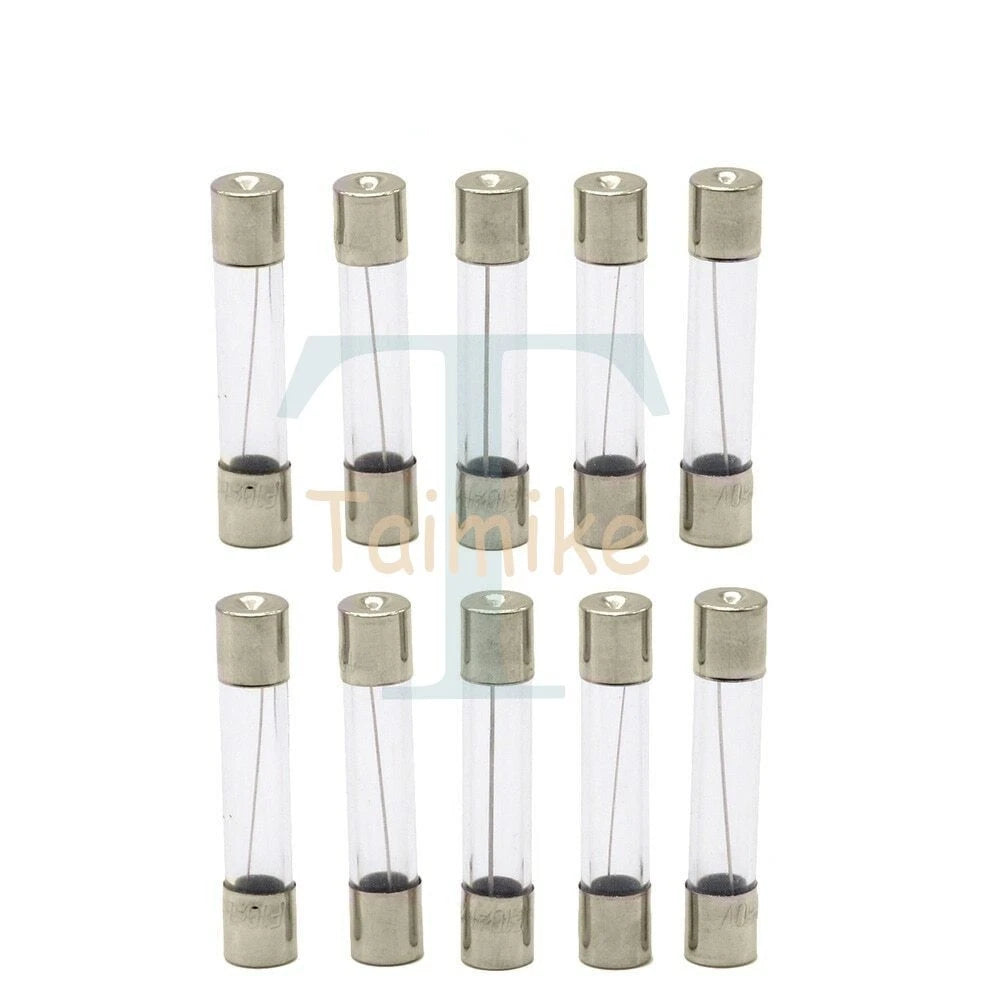 [10x] 3A 250V Fast Blow Fuse Glass Tube Fuse 3 Amp Fuse 6X30mm