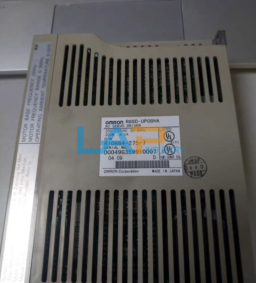 OMRON R88D-UP08HA 200W AC Servo Driver - 50-60Hz - OMRON