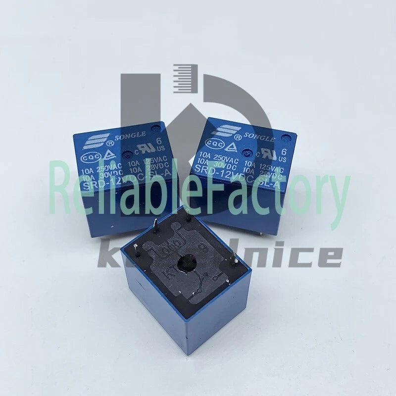 10Pcs SONGLE SRD-12VDC-SL-A Power Relay 12VDC 4Pin 10A 250VAC