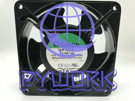 1PCS SUNON Fan SP102A 1123MBT.GM AC 115V-50/60Hz 0.17/0.16AMP 12038 12CM