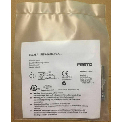 new festo 150387 proximity switch sien-m8b-ps-s-l spot stocks - FESTO