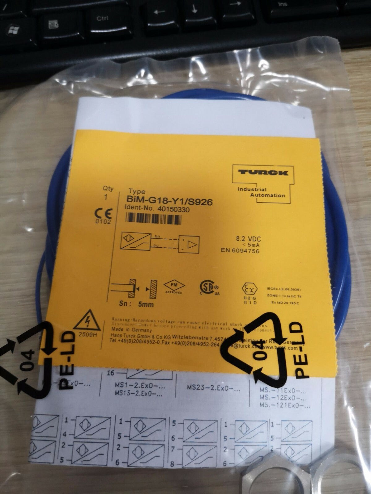 1PC TURCK BIM-G18-Y1/S926 PROXIMITY SWITCH FREE SHIP-