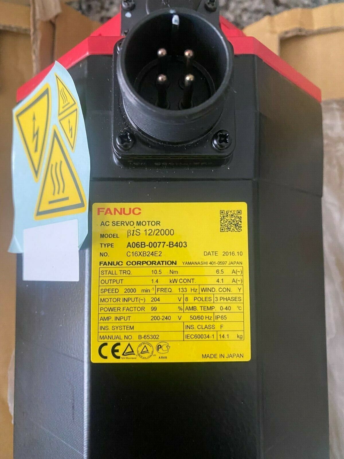 new A06B-0075-B003 Fanuc SERVO MOTOR ping A06B-0075-B003 - FANUC