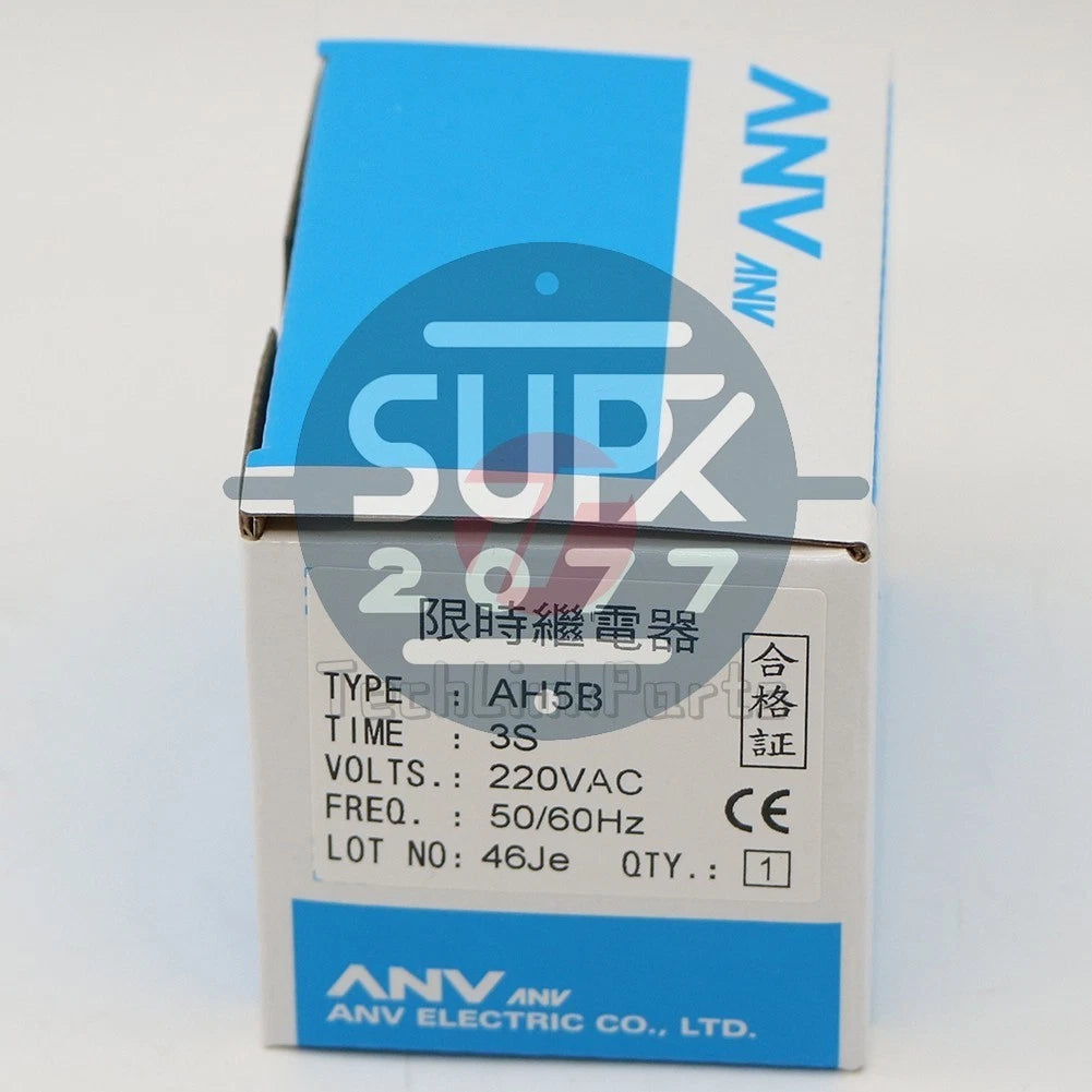1 pcs ANV AH5B 3S 220V time relay timer #su