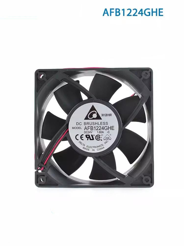 Delta AFB1224GHE DC24V 1.6A 120*120*38MM 2-Wire Inverter Cooling Fan