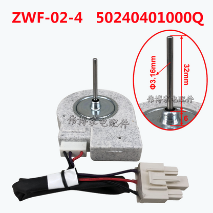 new 50240401000Q for Refrigerator Fan Motor ZWF-02-4 DC12V 4W 2100RPM