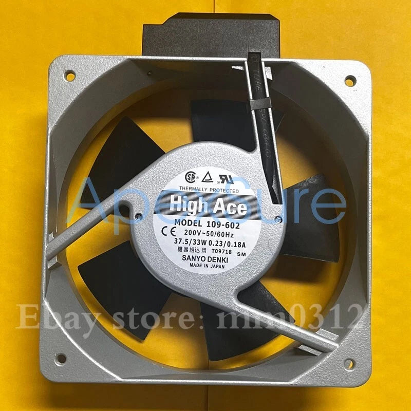 1PC SANYO 109-602 fan 200V 37.5/33W 0.23/0.18A 160*160*50MM