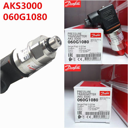 new 1pcs Danfoss AKS3000 060G1080 0-25bar Pressure Transmitter Sensor - DANFOSS