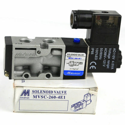Mindman MVSC-260-4E1 AC110V Solenoid Valve - MINDMAN