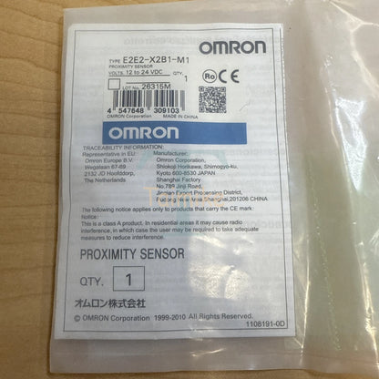 ! OMRON E2E2-X2B1-M1 Inductive Proximity Sensor 4547648309103