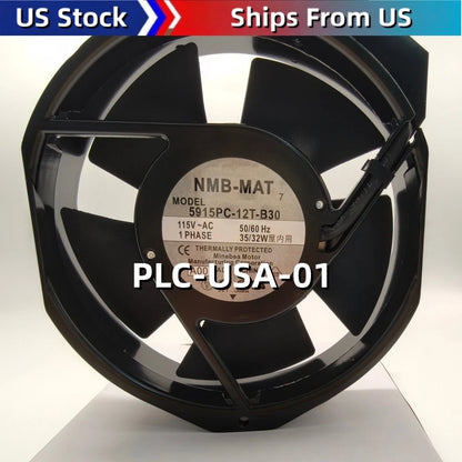 1PC NMB-MAT 5915PC-12T-B30 5915PC12TB30 115V AC 50/60HZ Fan Ships From US
