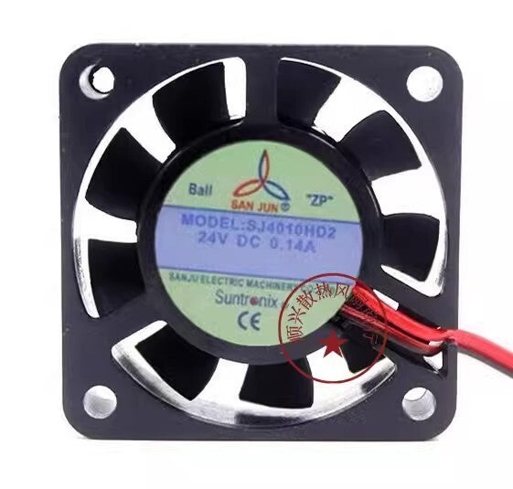 1PCS SJ4010HD2 DC24V 0.14A 4CM 2-wire Inverter Cooling Fan