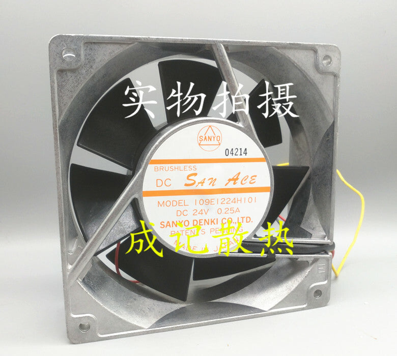 1pcs SANYO 109E1224H101 DC24V 0.25A 120 * 120 * 38mm aluminum frame fan