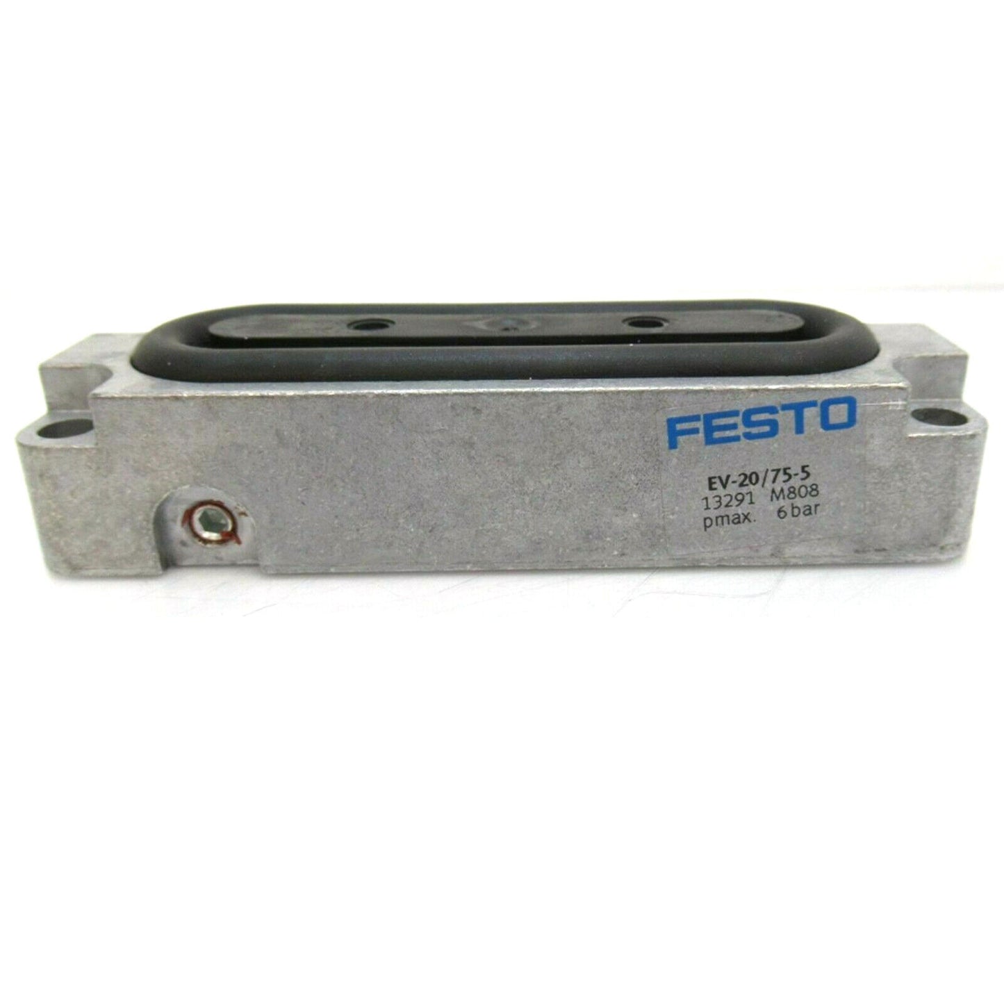 New In-Box FESTO Cylinder Clamping Device with Model EV-20/75-5 13291 - FESTO