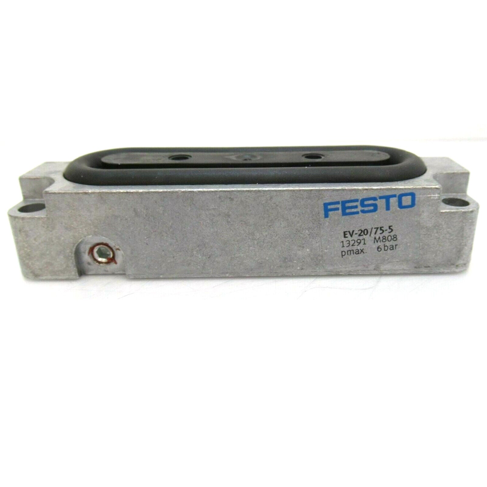 New In-Box FESTO Cylinder Clamping Device with Model EV-20/75-5 13291 - FESTO