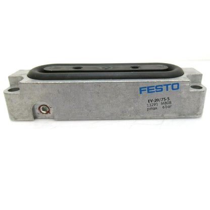 New In-Box FESTO Cylinder Clamping Device with Model EV-20/75-5 13291 - FESTO