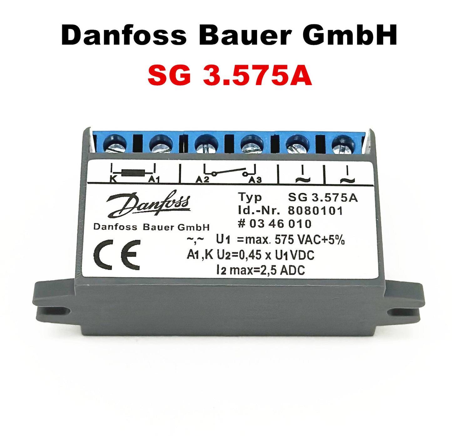 new Replace Danfoss Bauer GmbH SG 3.575A ID-Nr:8080101 Motor Brake Rectifier Device