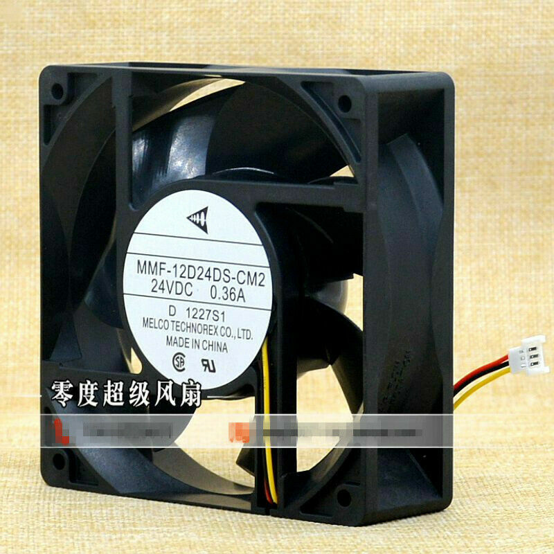 Mitsubishi MMF-12D24DS-CM2 24V 0.36A 12038 120mm inverter chassis cooling fan