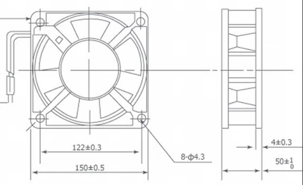 DGDWXS DS17250HSL 220V-240V 0.22A 38W 17251 Dual Ball Cooling Fan