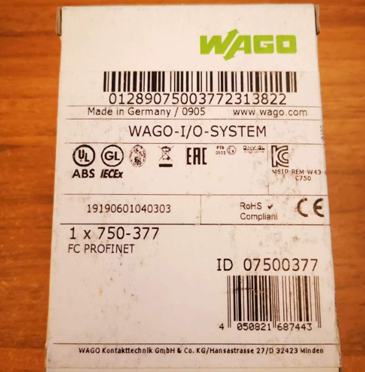 new  Wago 750-377 Buscoupler Devicenet Module Wago