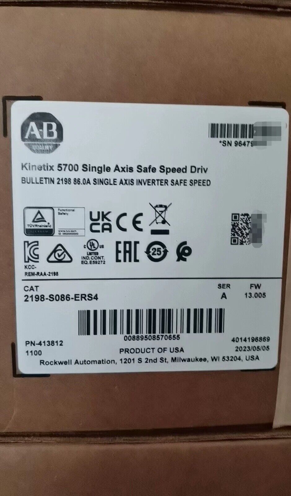 Allen Bradley Kinetix 5700 Servo Drive SHIP - ALLEN BRADLEY