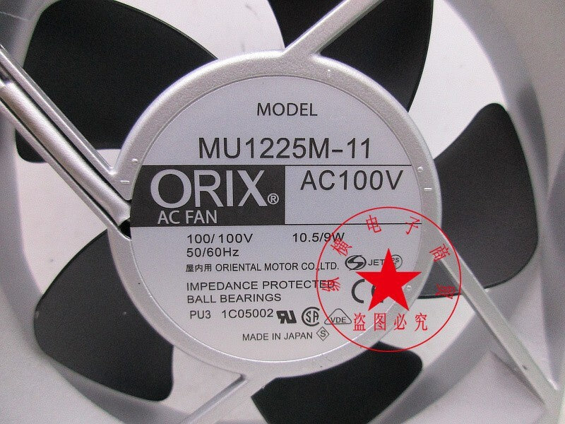 ORIX MU1225M-11 100V 12CM 10.5 9W 12025 Cooling Fan