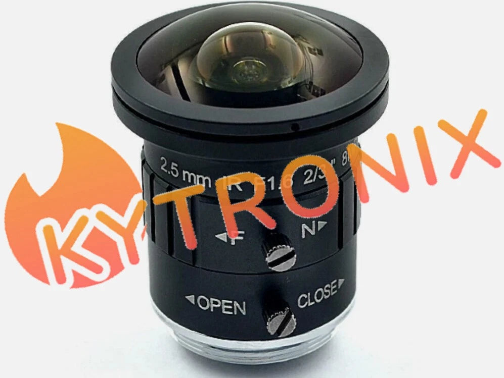 Camera Fisheye Lens 8Mega Pixels Focal Length 2.5MM F1.6 CS Mount