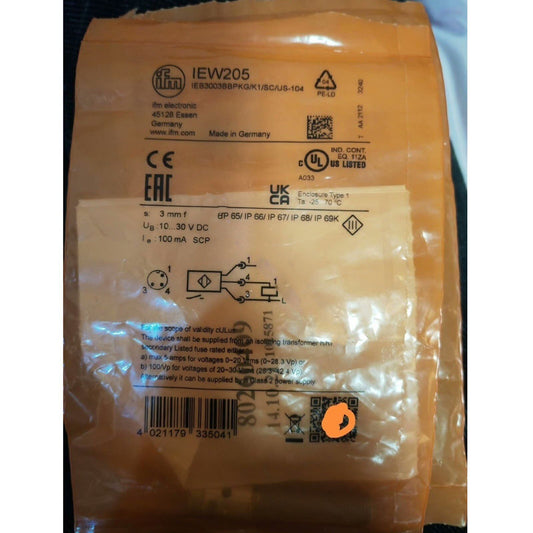 1PC For IFM IEW205 Inductive Sensor Free Shipping