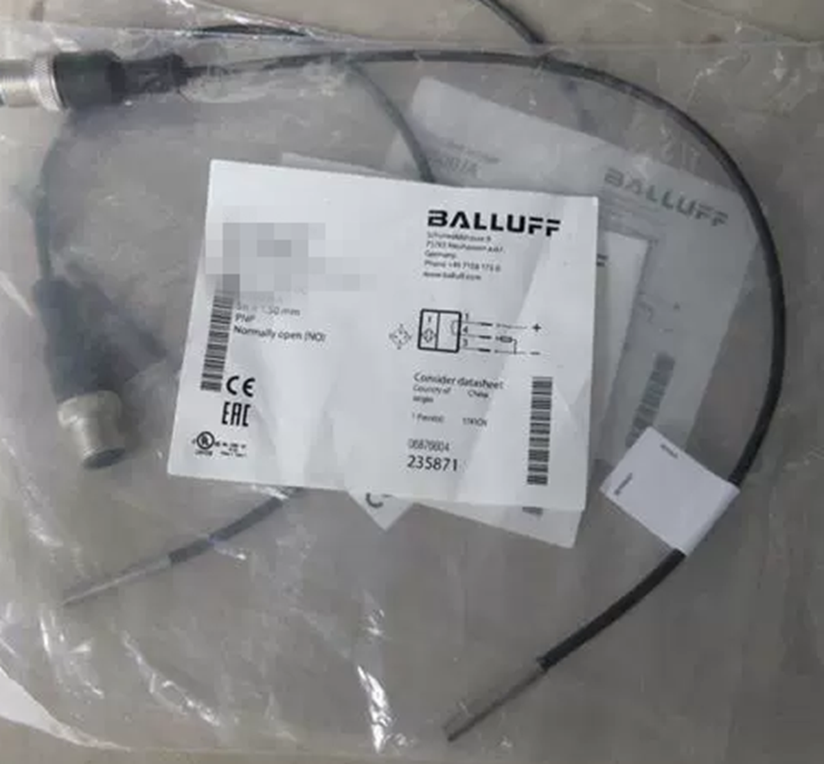 BALLUFF BES 516-111-S4-C M18 5mm NPN Photoelectric Inductive Proximity Sensor