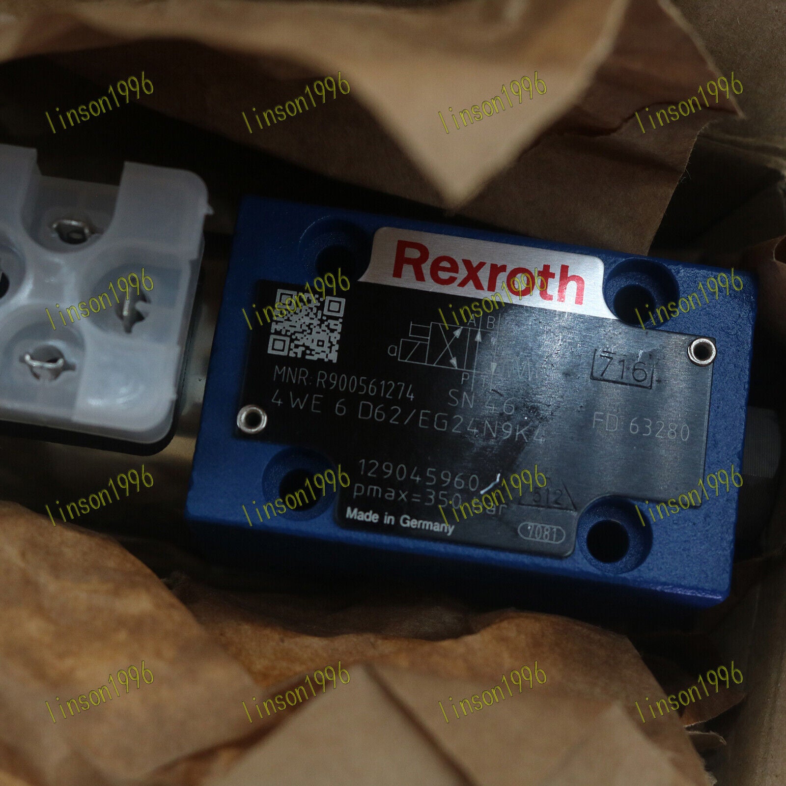 new 1pcs  Rexroth 4WE6D62/EG24N9K4 solenoid valve One Year Rexroth