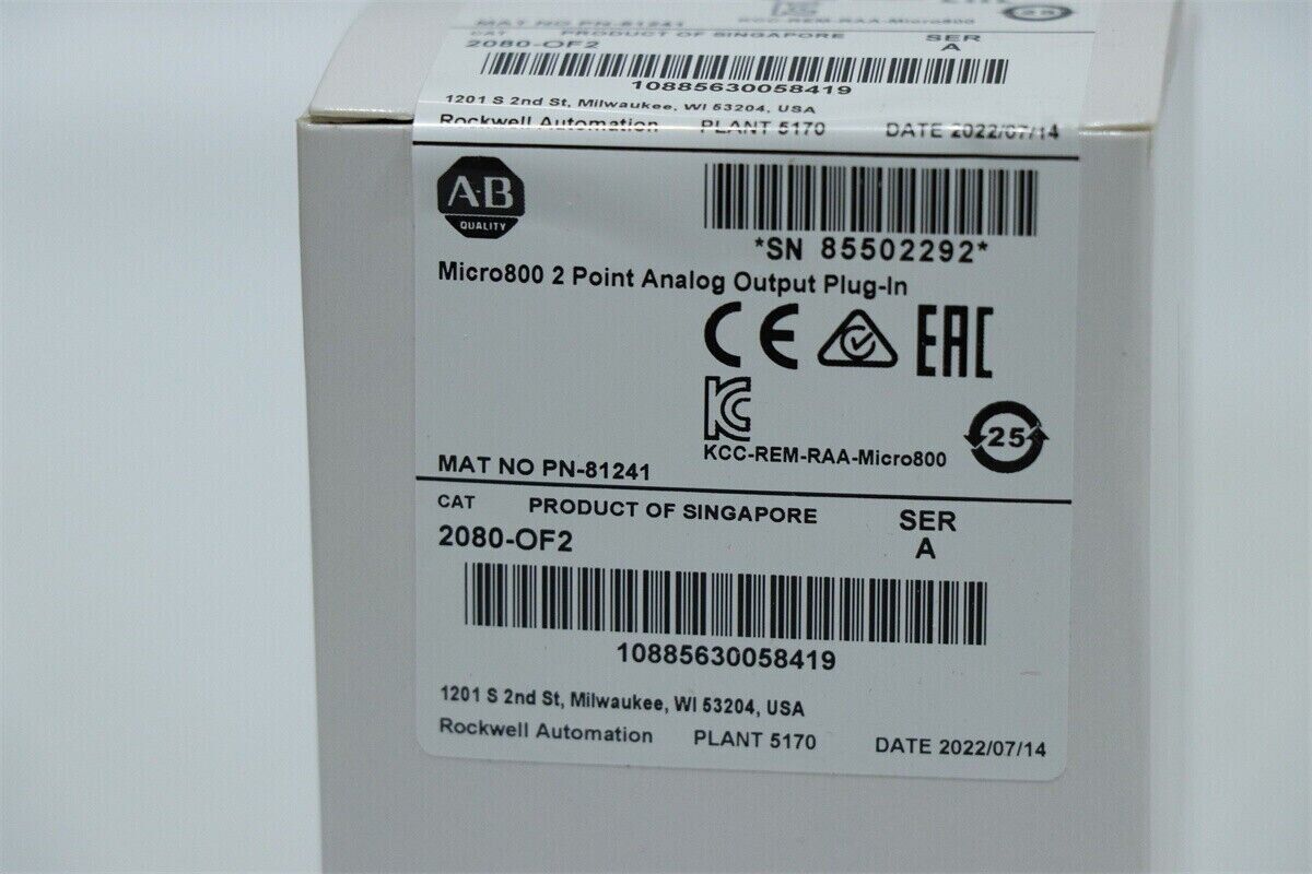 Allen-Bradley Micro800 2-Point Analog Output Module - ALLEN-BRADLEY