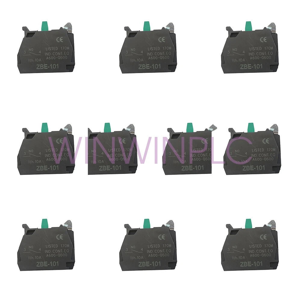 10PCS Single contact block silver alloy screw clamp terminal 1NO ZBE101 ZBE-101